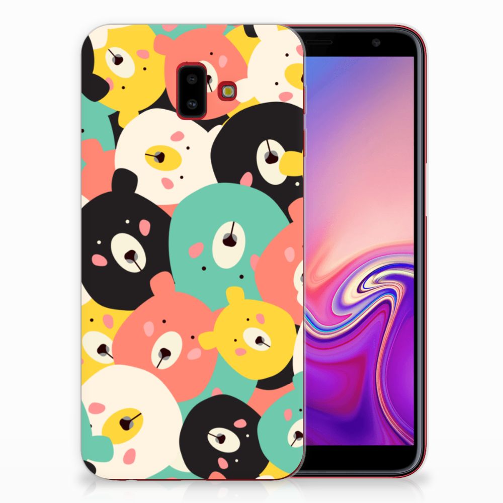 Samsung Galaxy J6 Plus (2018) Telefoonhoesje met Naam Bears