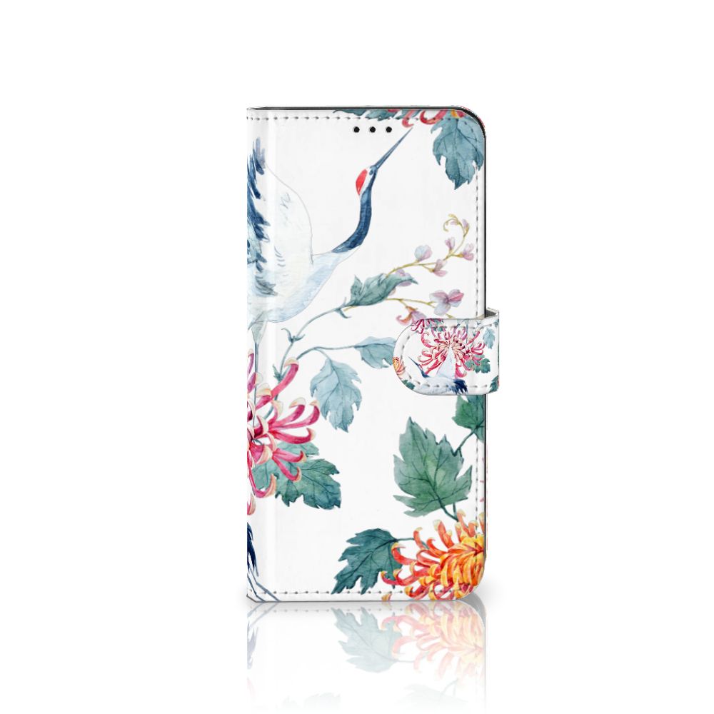 OPPO Find X5 Pro Telefoonhoesje met Pasjes Bird Flowers