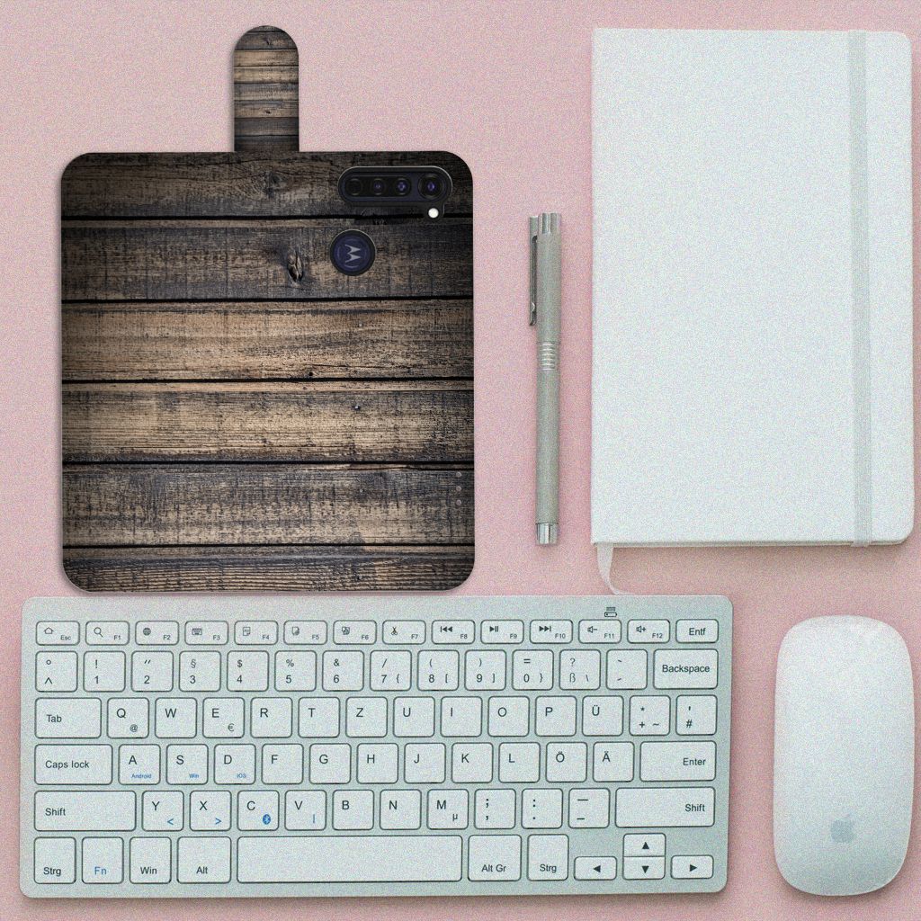 Motorola Moto G Pro Book Style Case Steigerhout