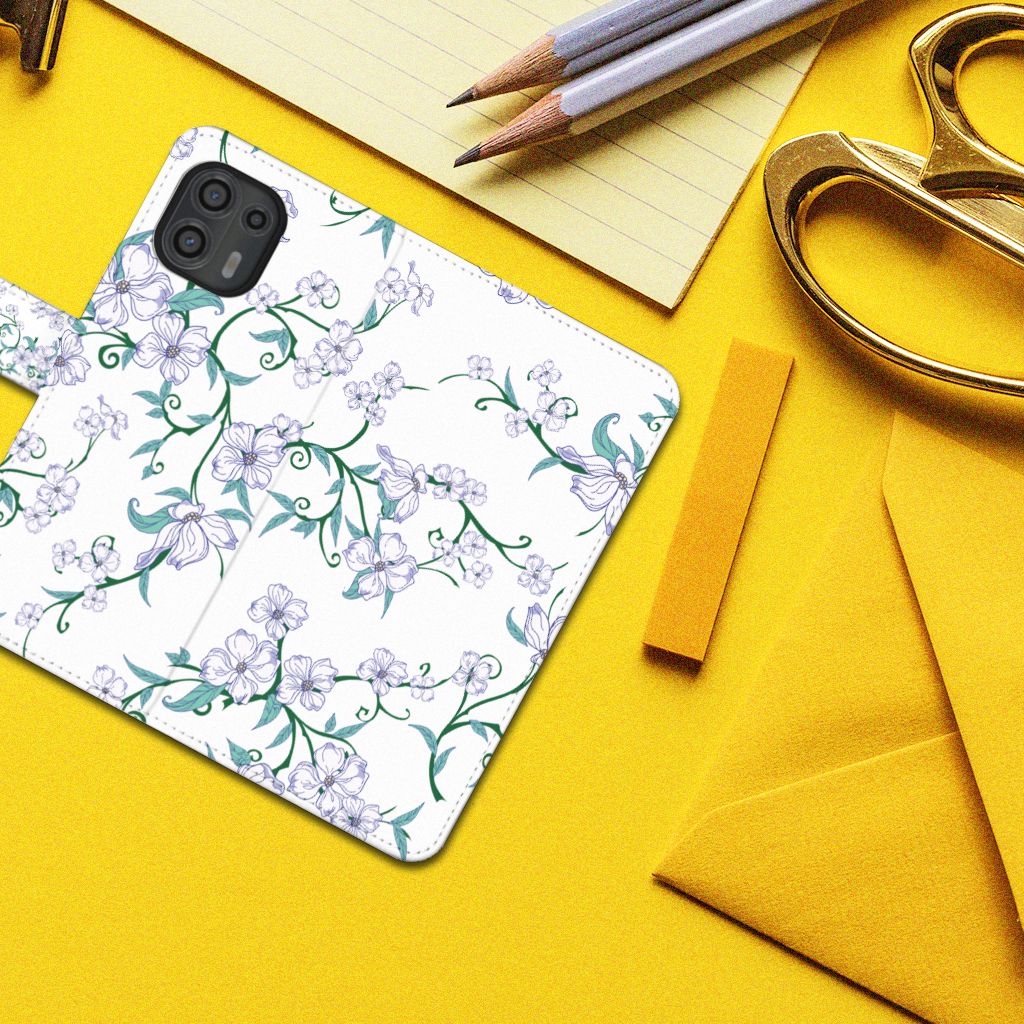 Motorola Edge 20 Lite Uniek Hoesje Blossom White