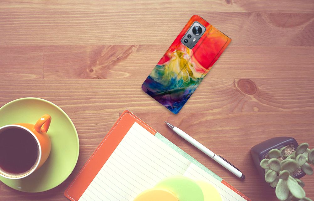 Bookcase Xiaomi 12 | 12X Watercolor Dark - B2C Telecom