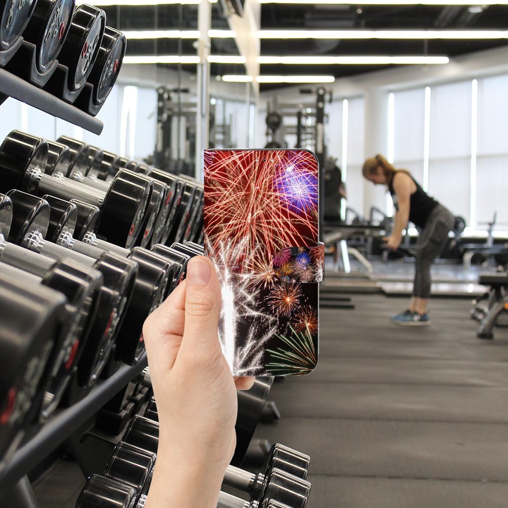 Samsung Galaxy A33 5G Wallet Case met Pasjes Vuurwerk