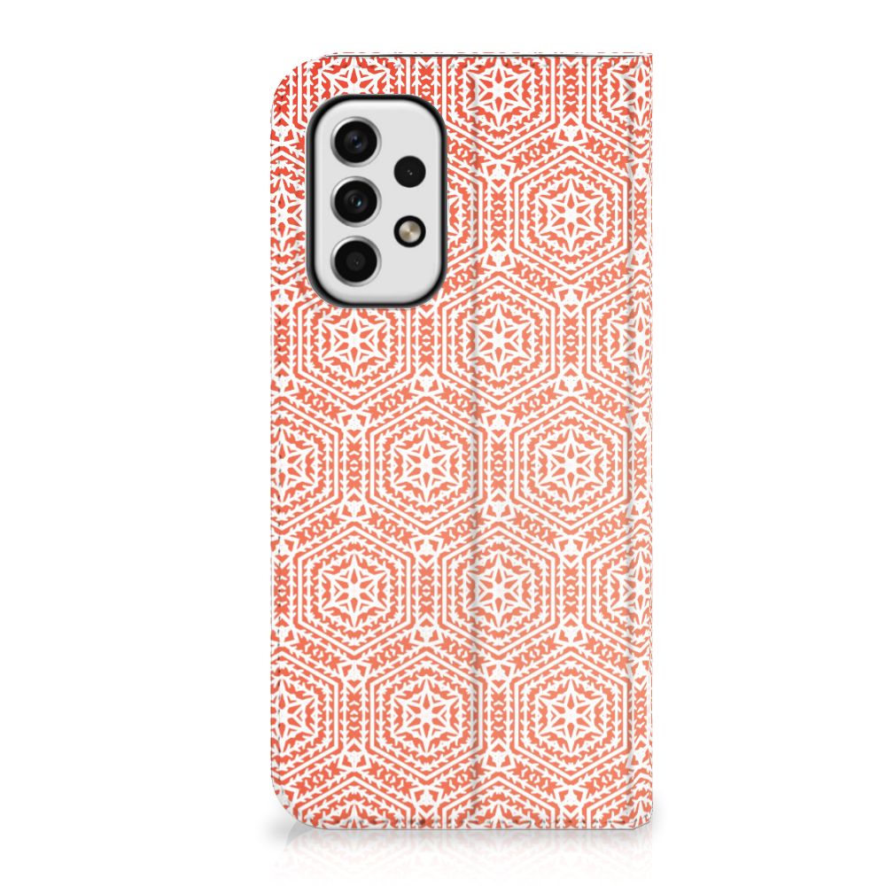 Samsung Galaxy A23 Hoesje met Magneet Pattern Orange - B2C Telecom