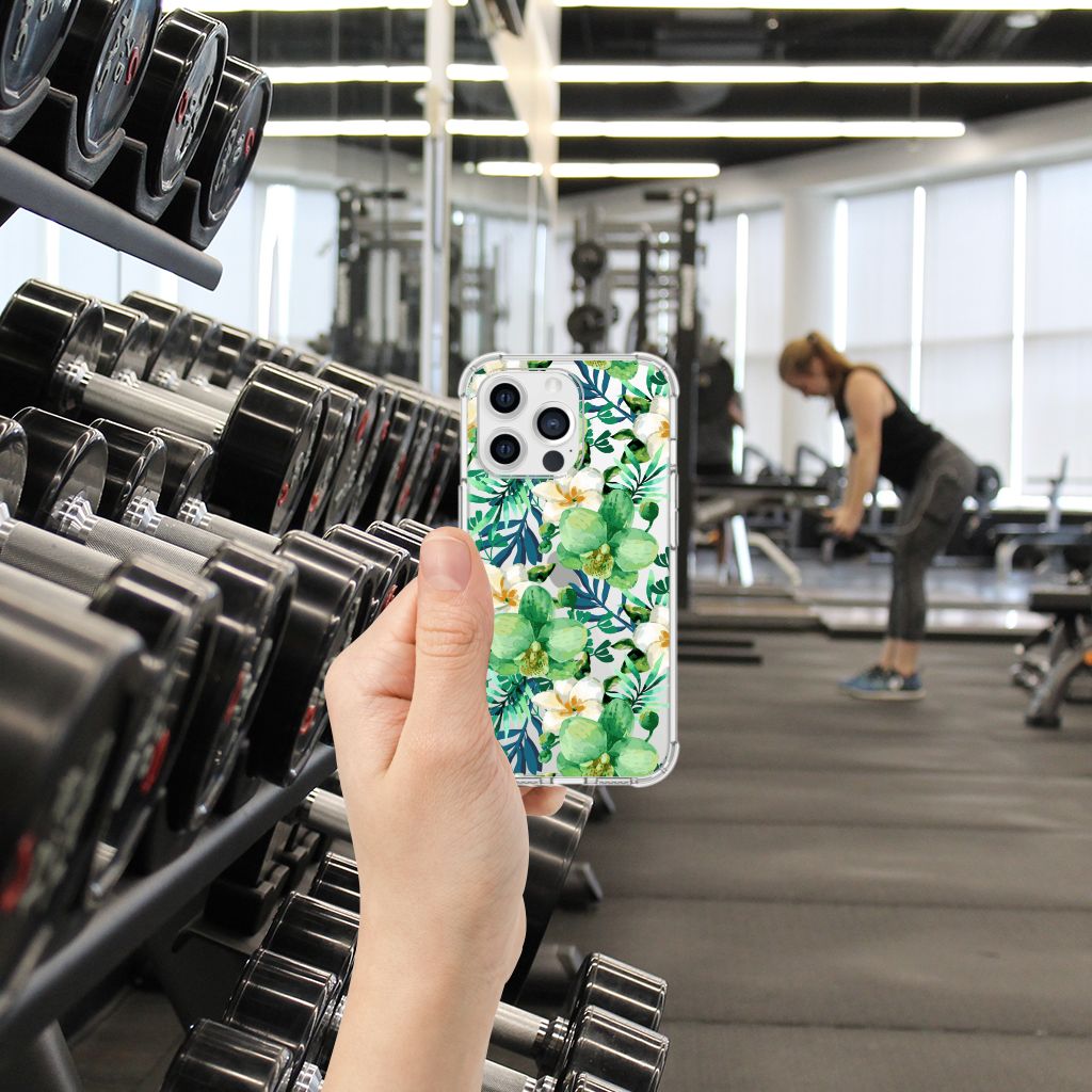 Apple iPhone 13 Pro Case Orchidee Groen B2C Telecom