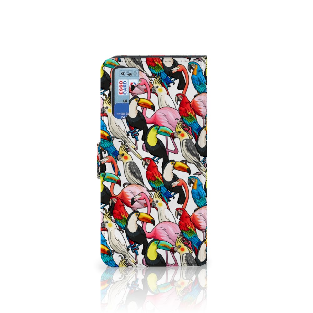 OPPO A91 | Reno3 Telefoonhoesje met Pasjes Birds