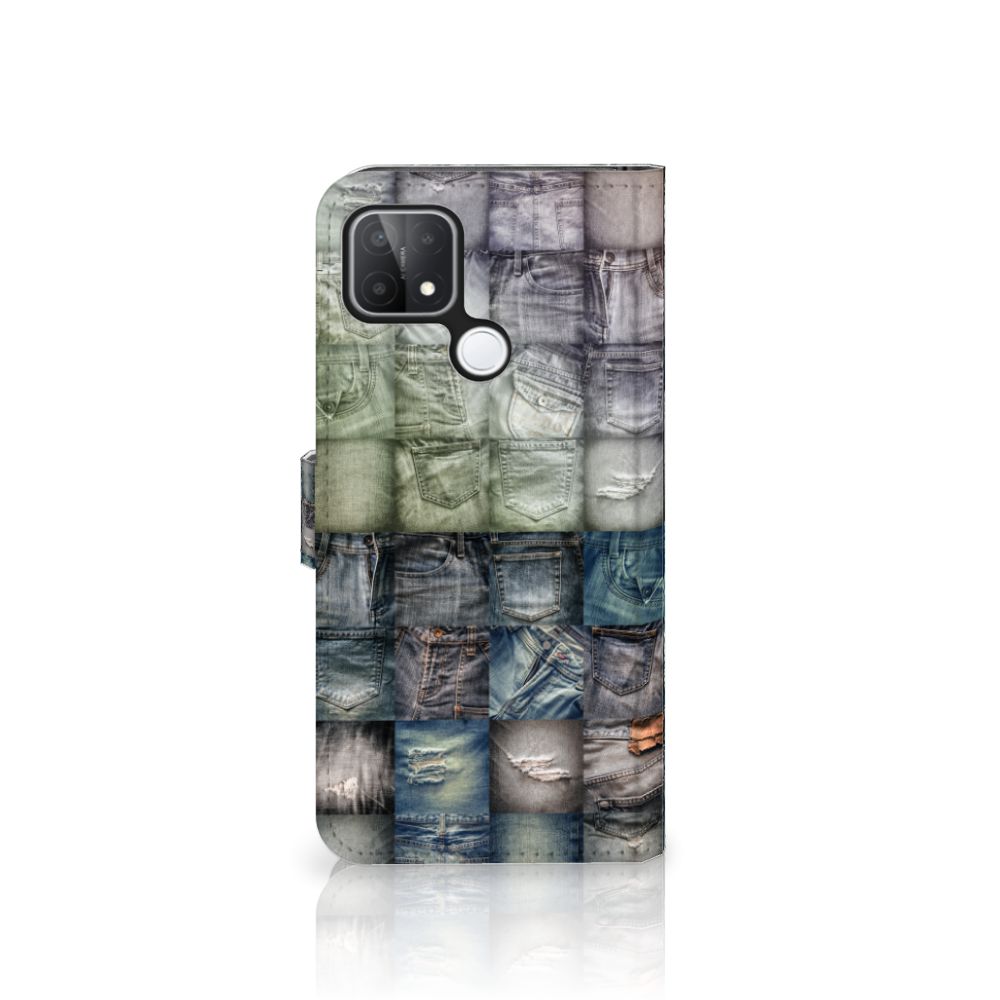 Wallet Case met Pasjes OPPO A15 Spijkerbroeken
