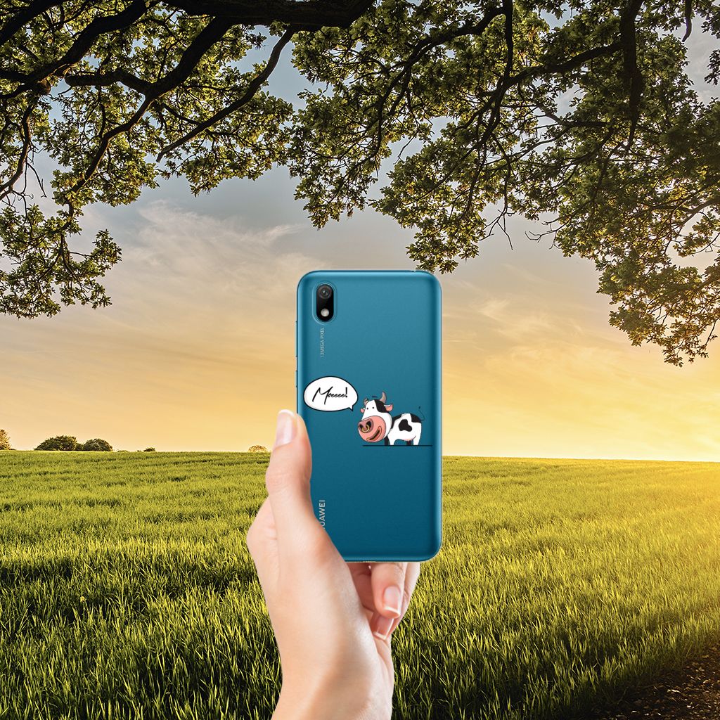 Huawei Y5 (2019) Telefoonhoesje met Naam Cow