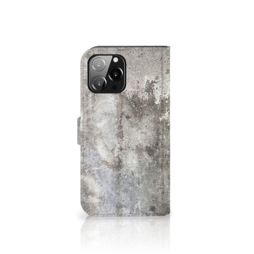 iPhone 13 Pro Max Bookcase Beton Print