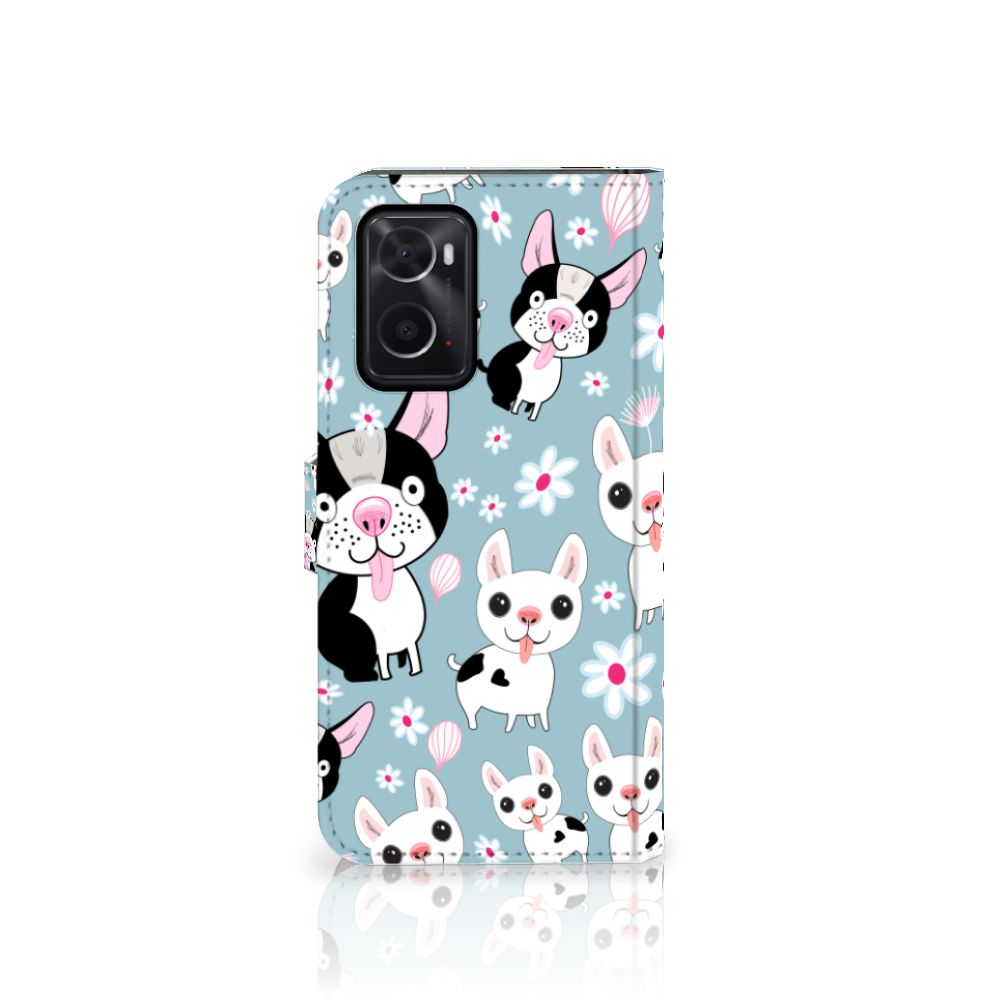 OPPO A76 | A96 Telefoonhoesje met Pasjes Hondjes