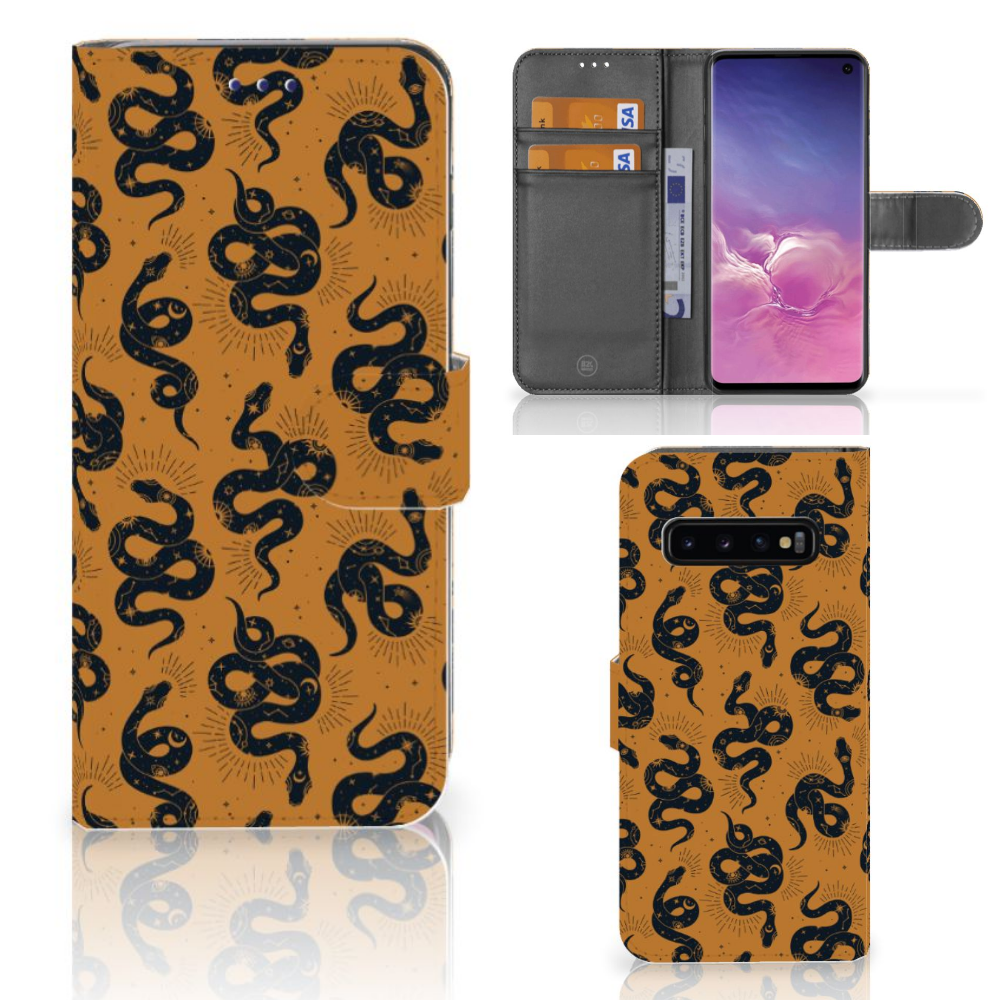 Telefoonhoesje met Pasjes voor Samsung Galaxy S10 Snakes
