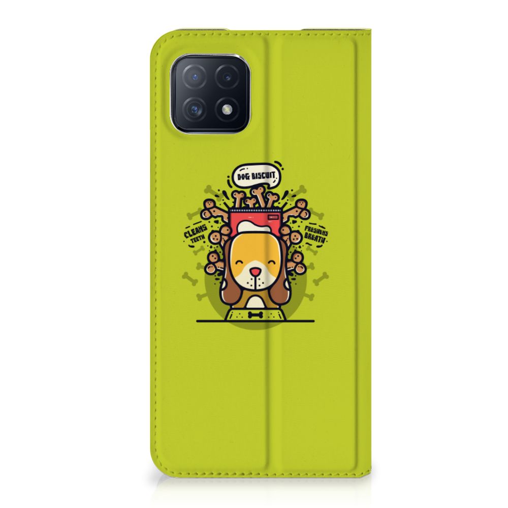 OPPO A73 5G Magnet Case Doggy Biscuit - B2C Telecom