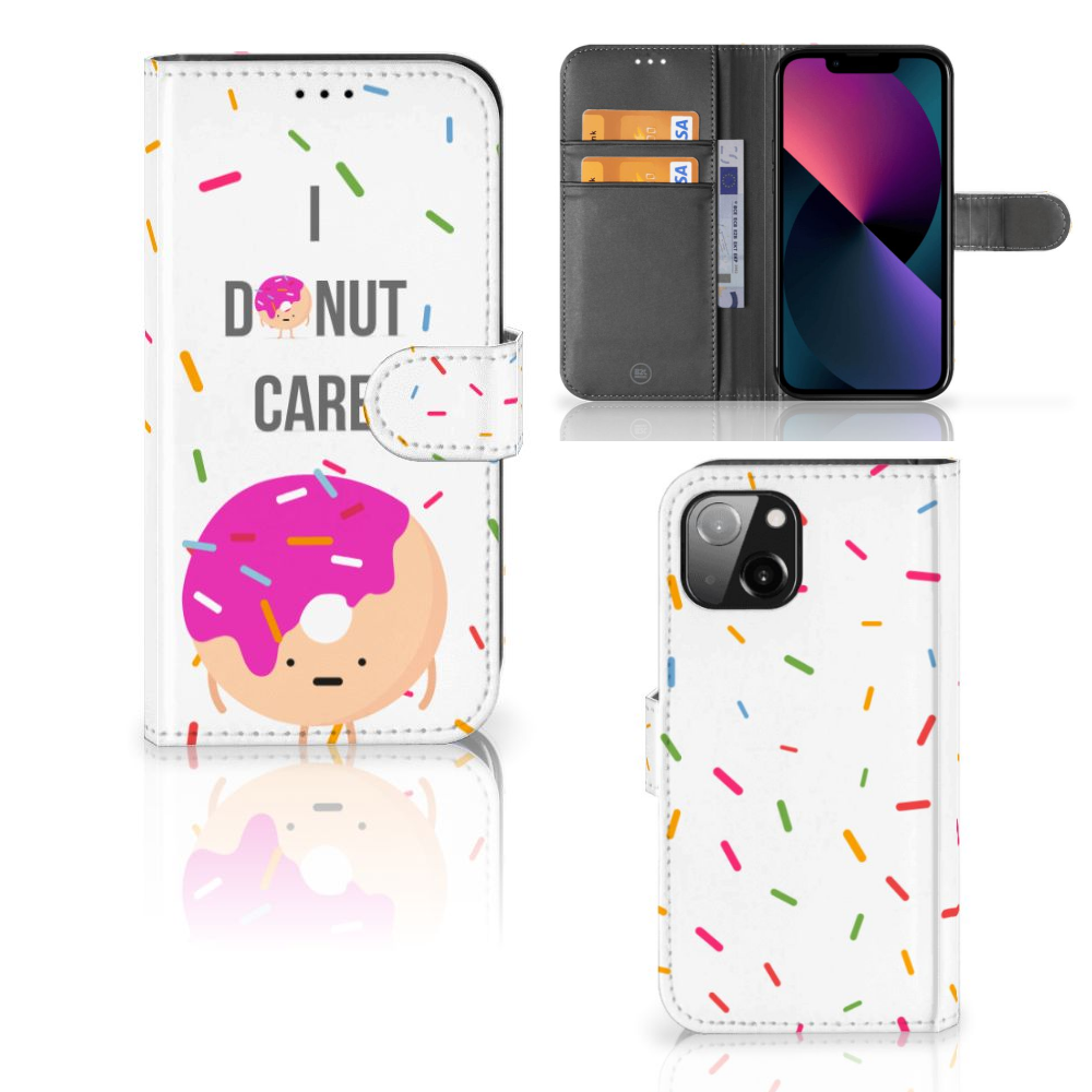 Apple iPhone 13 Book Cover Donut Roze