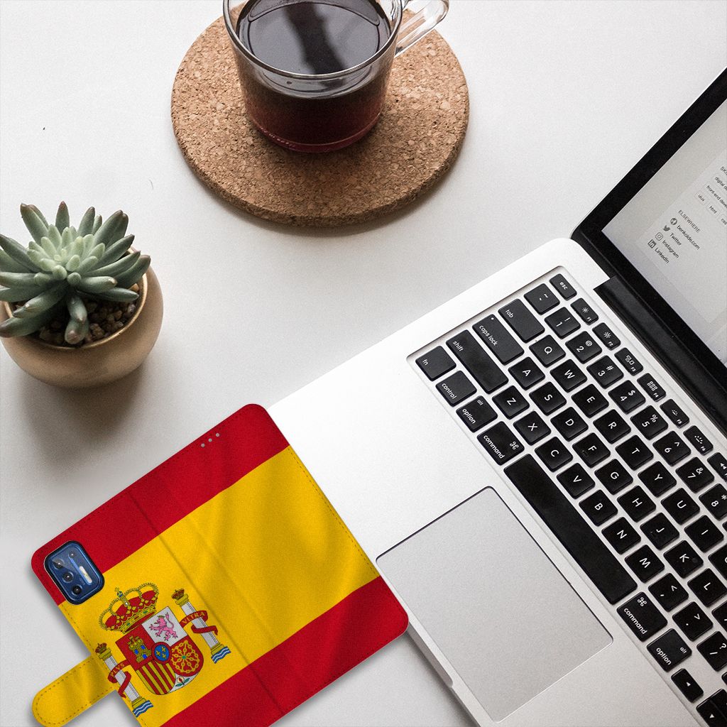 Motorola Moto G9 Plus Bookstyle Case Spanje