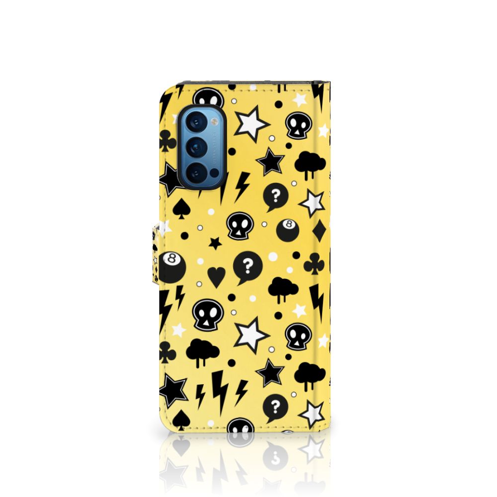 Telefoonhoesje met Naam OPPO Reno 4 Pro 5G Punk Geel