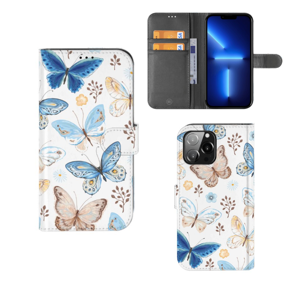 Telefoonhoesje met Pasjes voor iPhone 13 Pro Max Vlinder