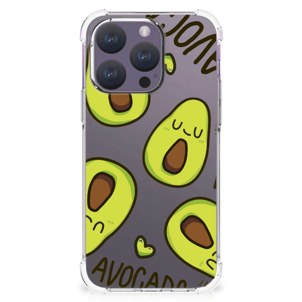 iPhone 15 Pro Stevig Bumper Hoesje Avocado Singing B2C Telecom