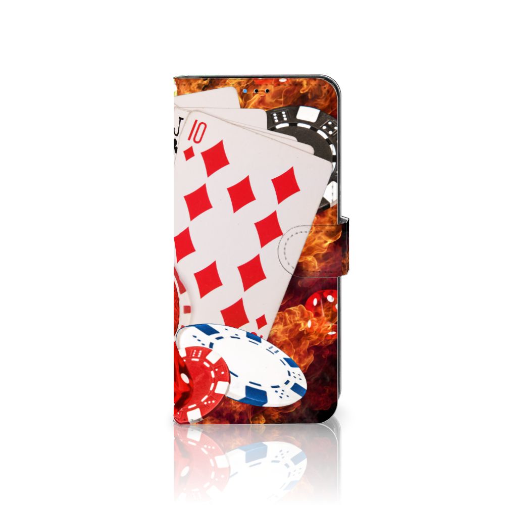 Motorola Moto E20 | E30 | E40 Wallet Case met Pasjes Casino