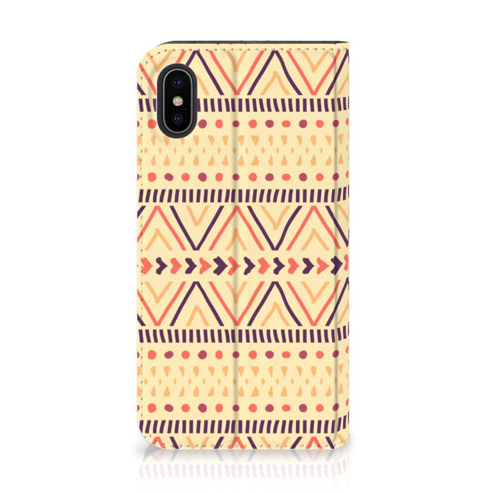Apple iPhone X | Xs Hoesje met Magneet Aztec Yellow