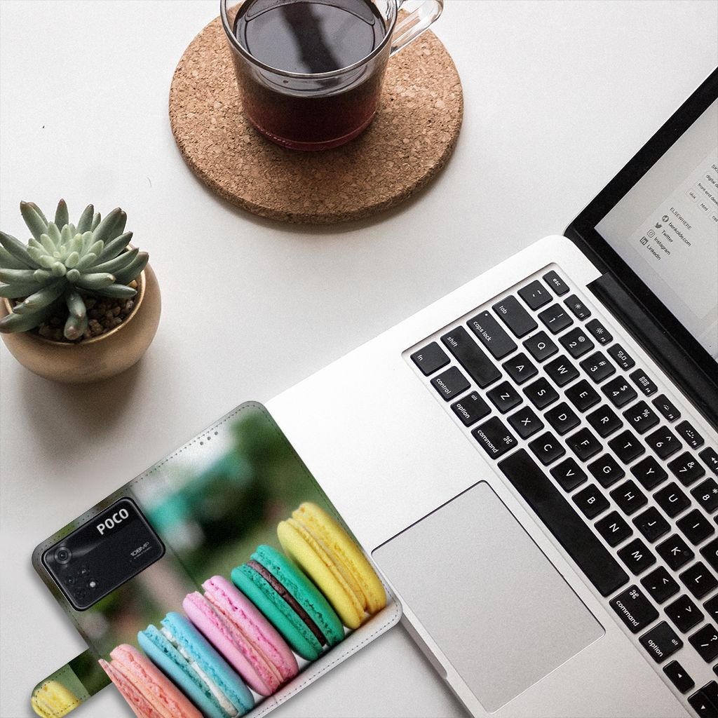 Xiaomi Poco X4 Pro 5G Book Cover Macarons