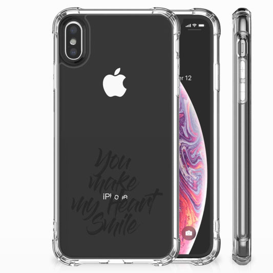 Apple iPhone Xs Max Telefoonhoesje met tekst Heart Smile