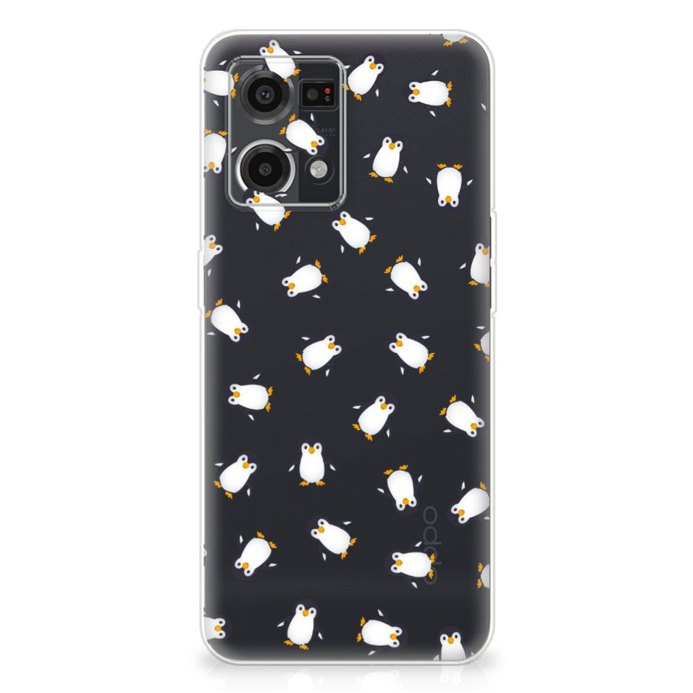 TPU bumper voor OPPO Reno7 4G Pinguïn