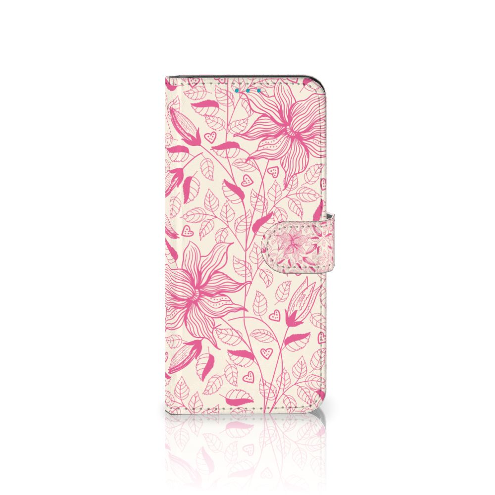 Samsung Galaxy A73 5G Hoesje Pink Flowers