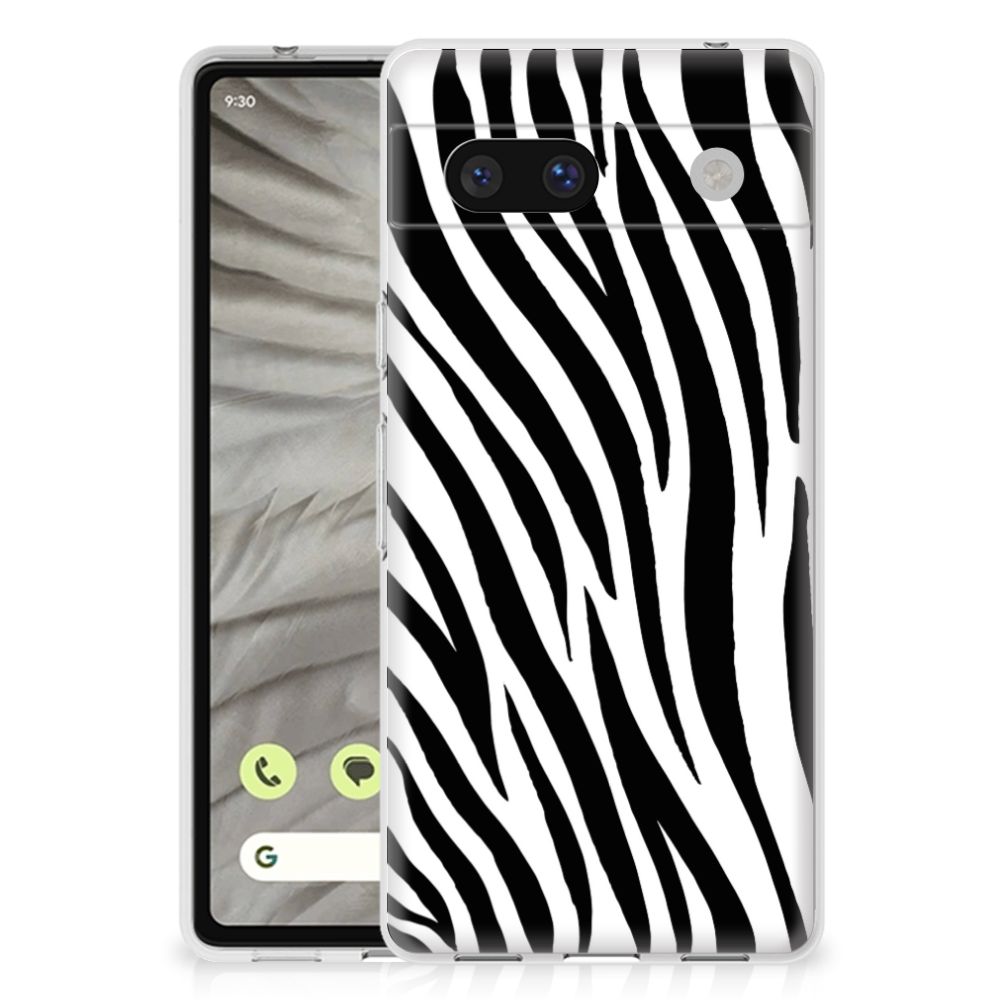 Google Pixel 7A TPU Hoesje Zebra