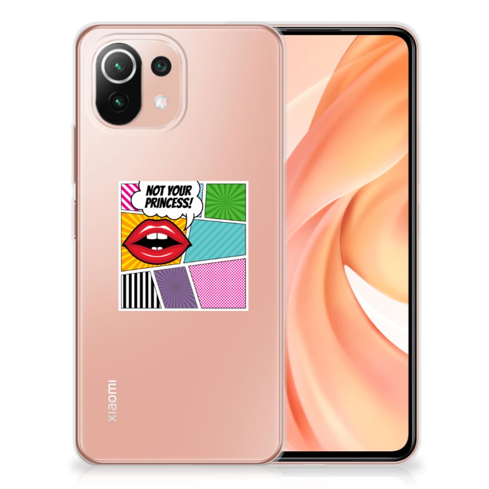 Xiaomi Mi 11 Lite | 11 Lite 5G NE Silicone Back Cover Popart Princess