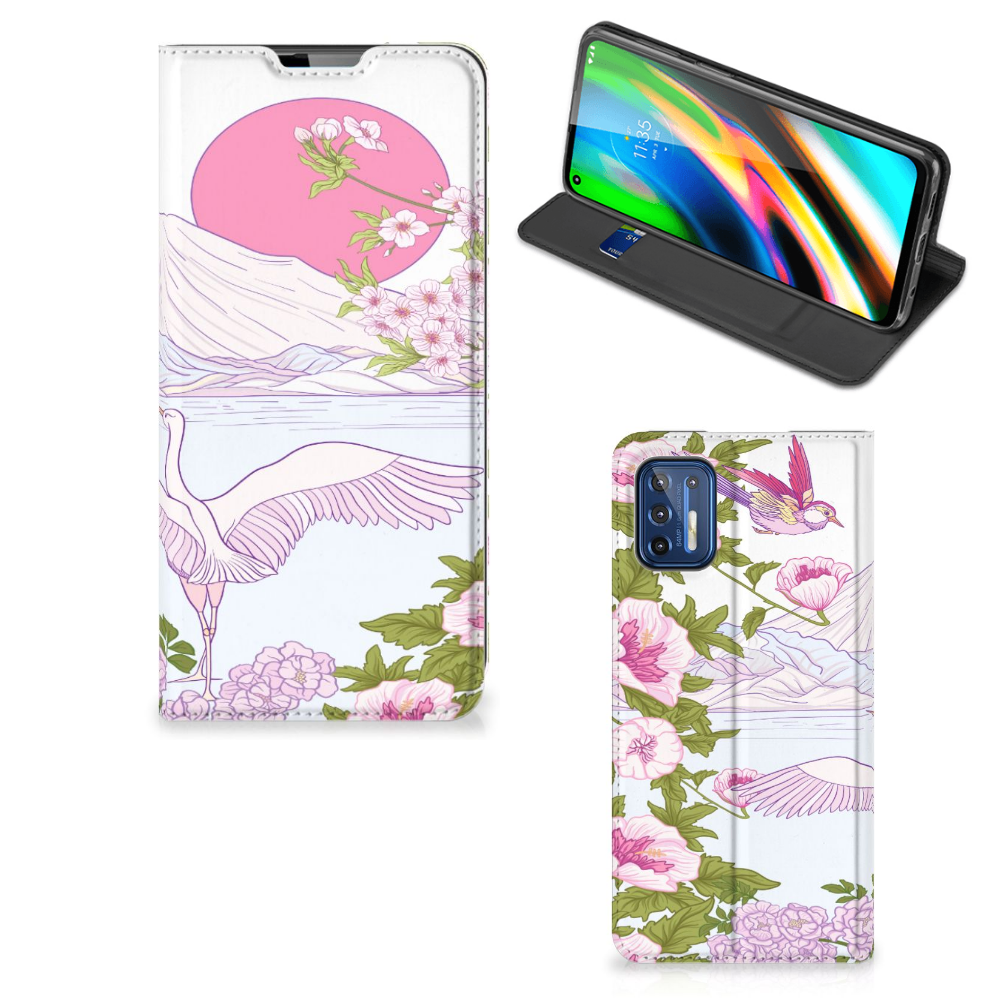 Motorola Moto G9 Plus Hoesje maken Bird Standing - B2C Telecom