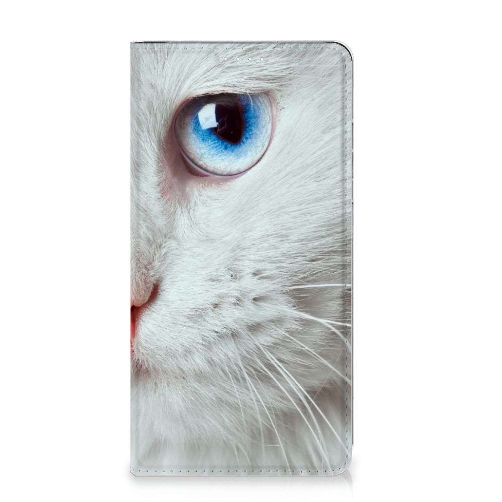 Samsung Galaxy S23 Plus Hoesje maken Witte Kat - B2C Telecom
