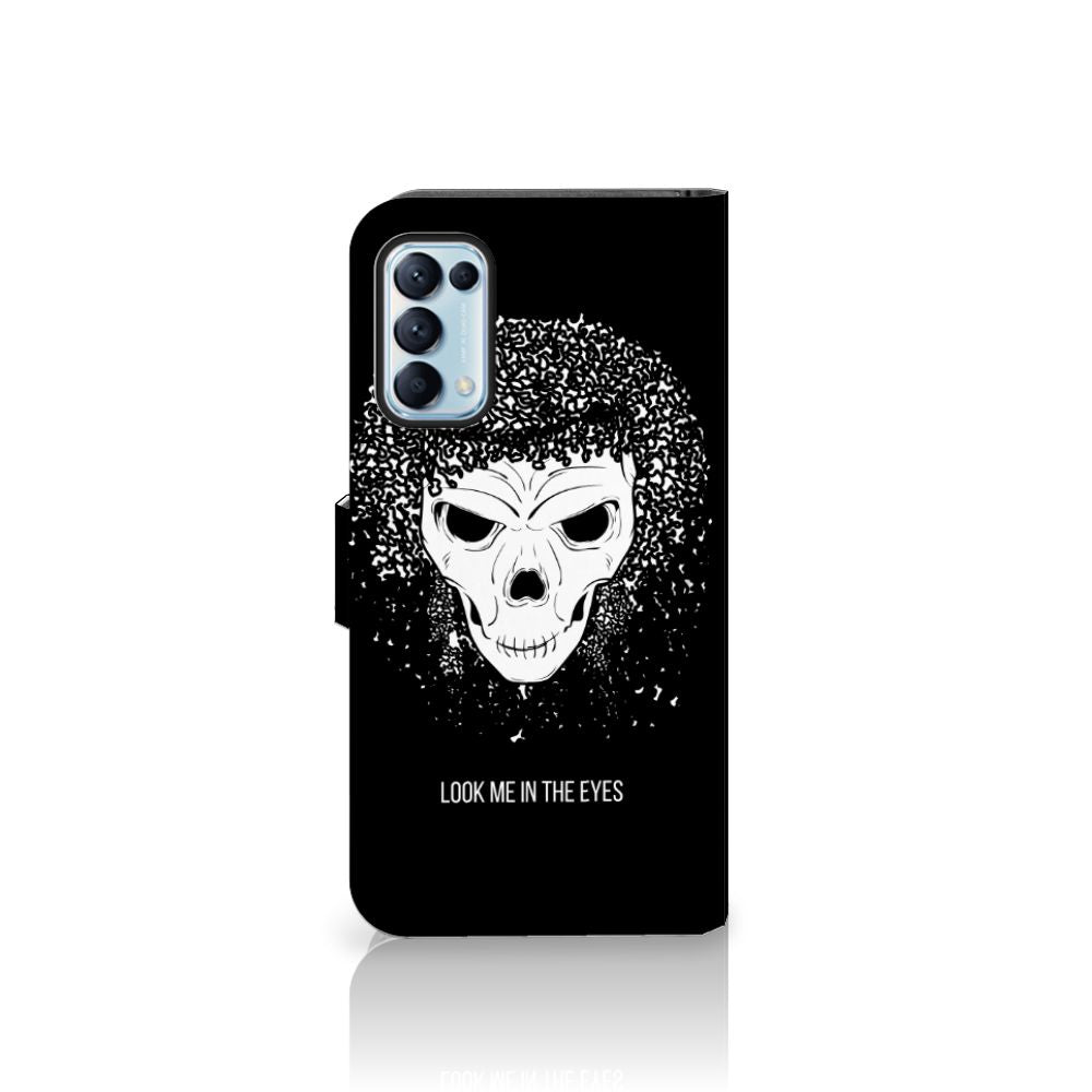 Telefoonhoesje met Naam OPPO Find X3 Lite Skull Hair