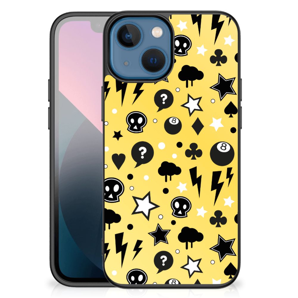 Telefoonhoesje Apple iPhone 13 mini Punk Geel B2C Telecom