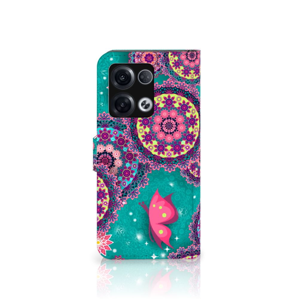 OPPO Reno8 Pro Hoesje Cirkels en Vlinders