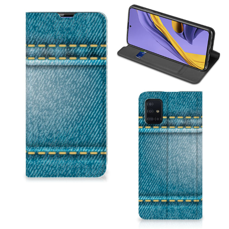 Samsung Galaxy A51 Hippe Standcase Jeans