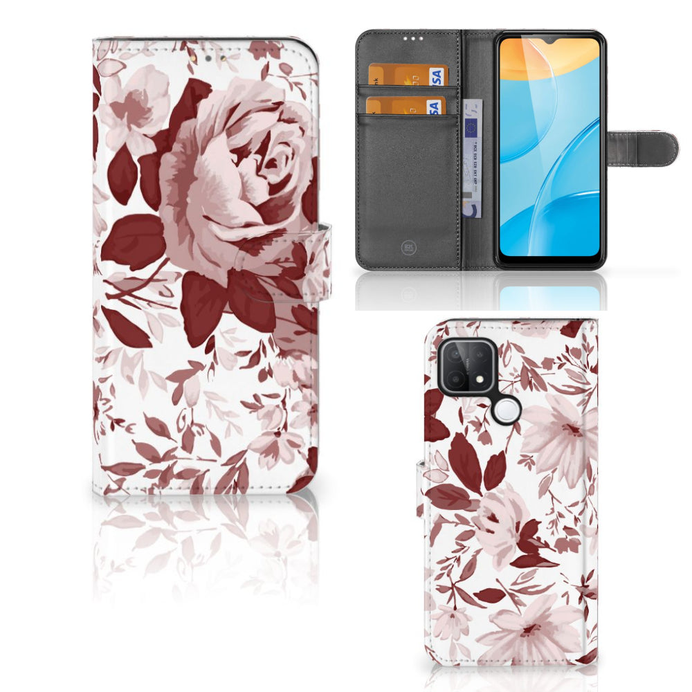 Hoesje OPPO A15 Watercolor Flowers