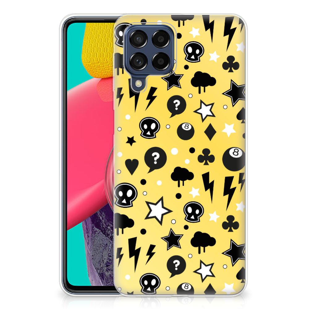 Silicone Back Case Samsung Galaxy M53 Punk Geel B2C Telecom