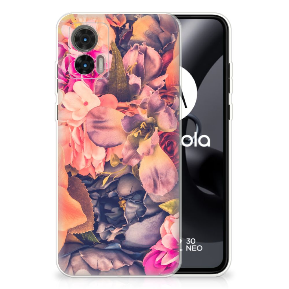 Motorola Edge 30 Neo TPU Case Bosje Bloemen B2C Telecom