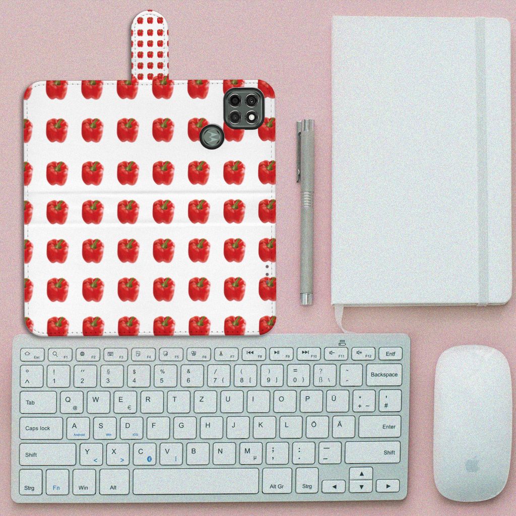 Motorola Moto G9 Power Book Cover Paprika Red
