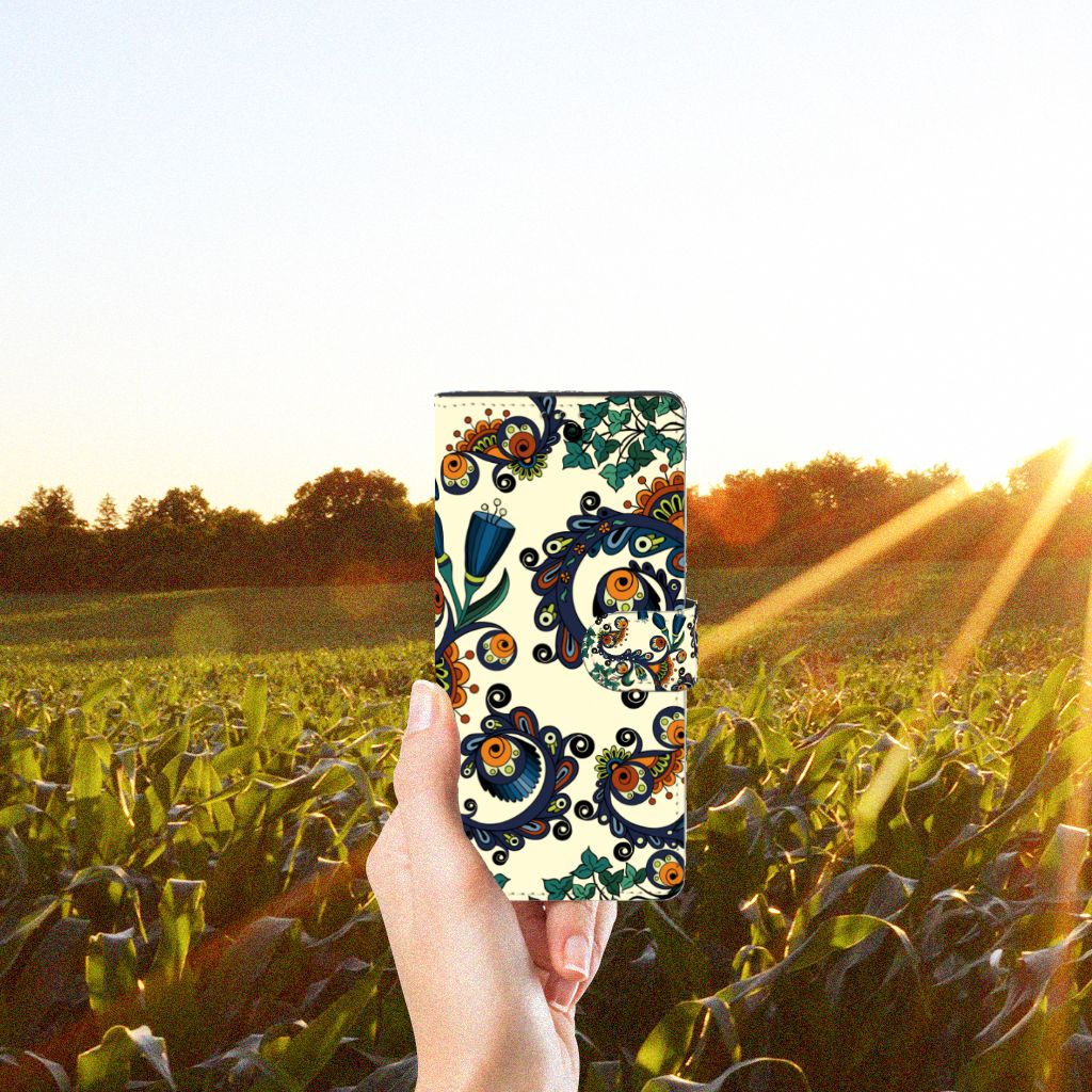 Wallet Case Motorola Edge 20 Lite Barok Flower
