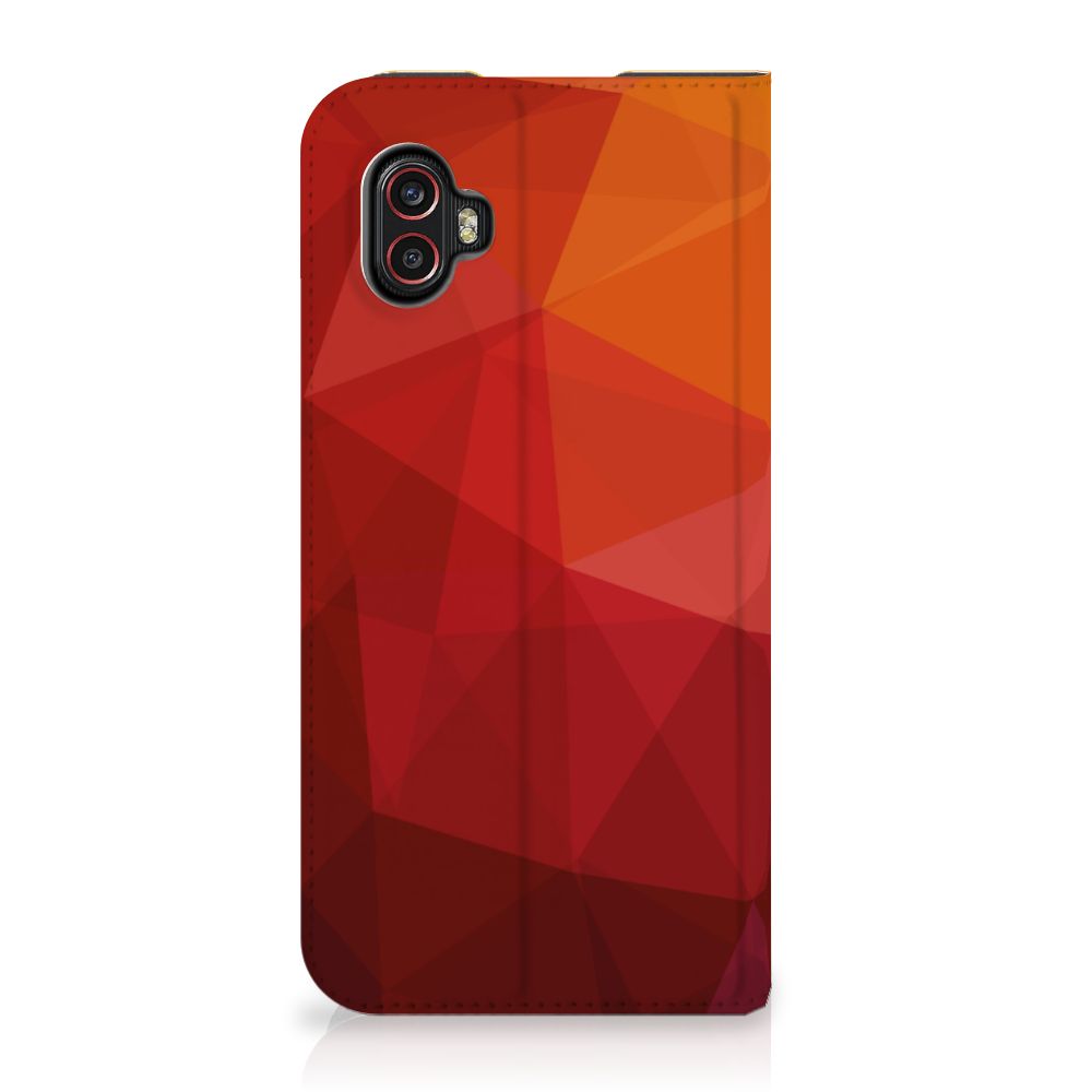 Stand Case voor Samsung Galaxy Xcover 6 Pro Polygon Red - B2C Telecom