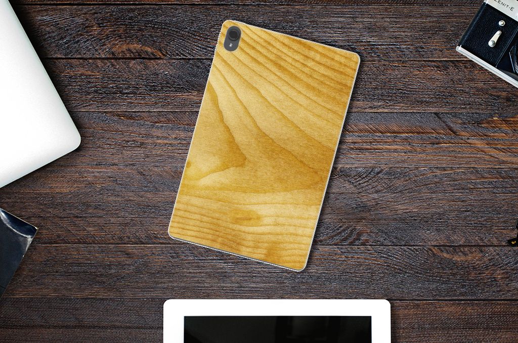 Lenovo Tab P11 | P11 Plus Silicone Tablet Hoes Licht Hout - B2C Telecom