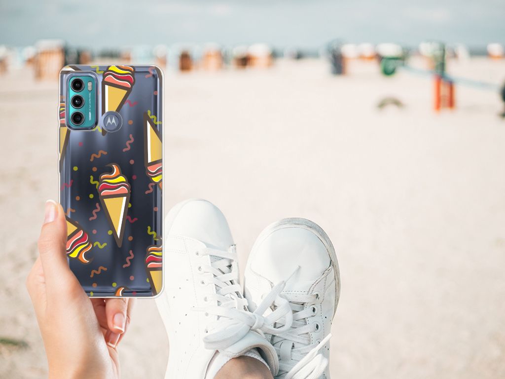 Motorola Moto G60 Siliconen Case Icecream B2C Telecom