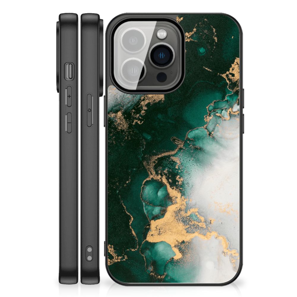 Marmeren Print Telefoonhoesje voor iPhone 13 Pro Max Marmer Groen B2C Telecom