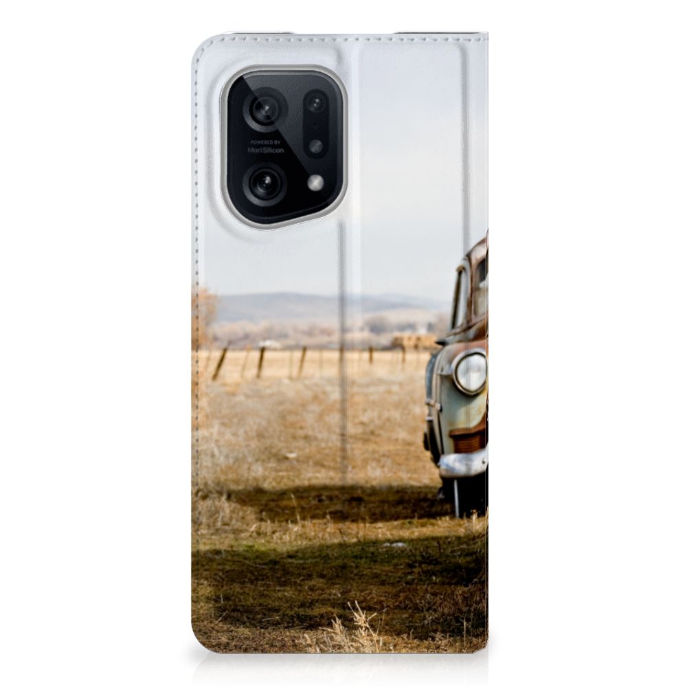 OPPO Find X5 Stand Case Vintage Auto - B2C Telecom