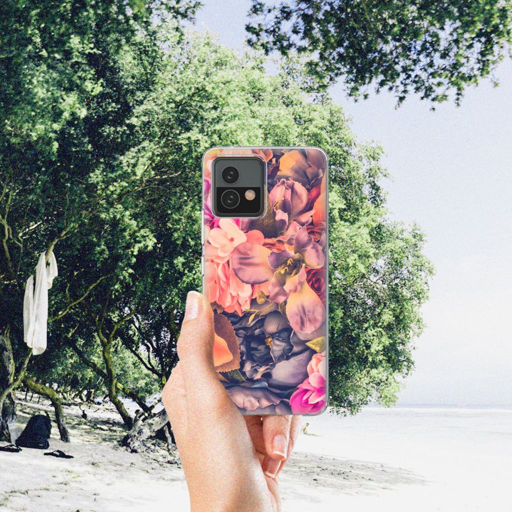 Motorola Moto G72 TPU Case Bosje Bloemen B2C Telecom
