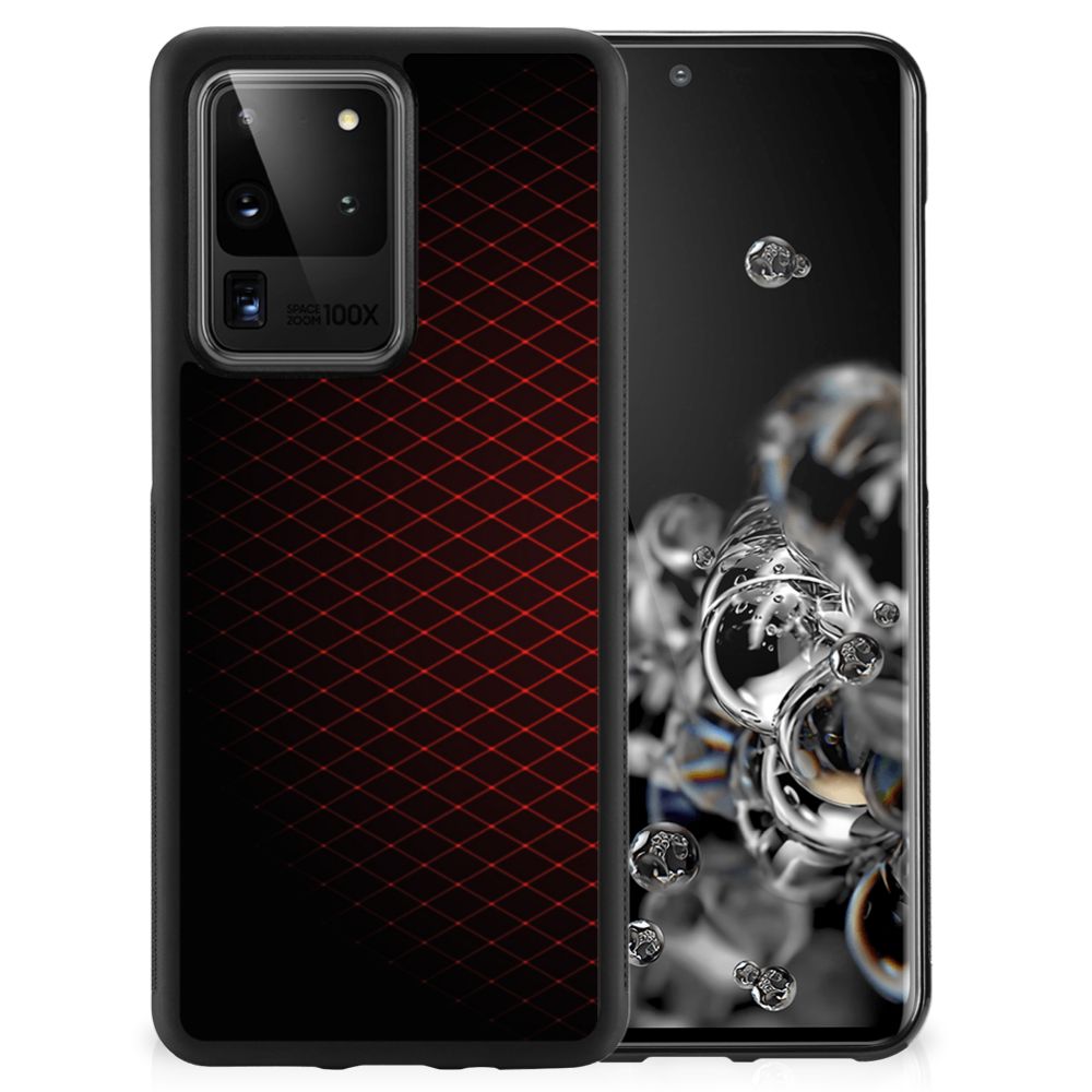 Samsung Galaxy S20 Ultra Bumper Case Geruit Rood