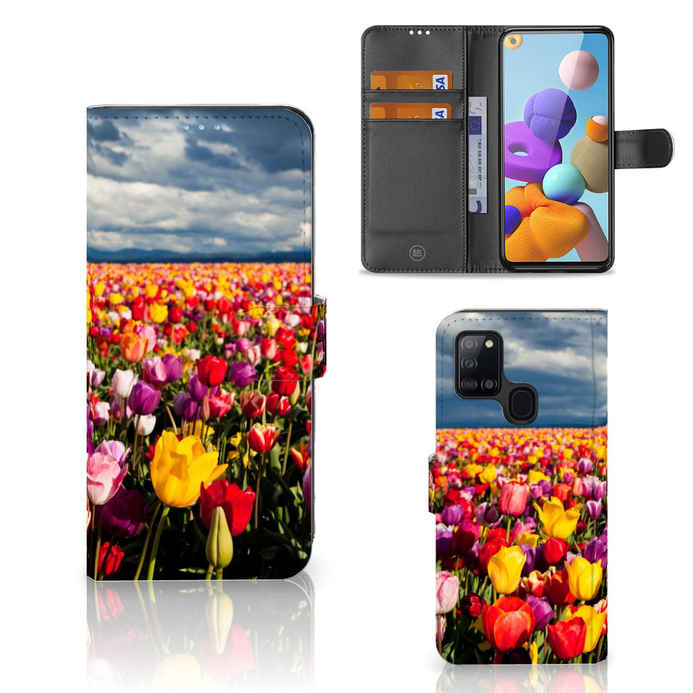 Samsung Galaxy A21s Hoesje Tulpen