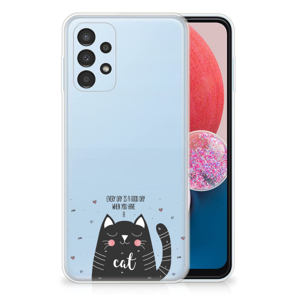 Samsung Galaxy A13 4G Telefoonhoesje met Naam Cat Good Day B2C Telecom