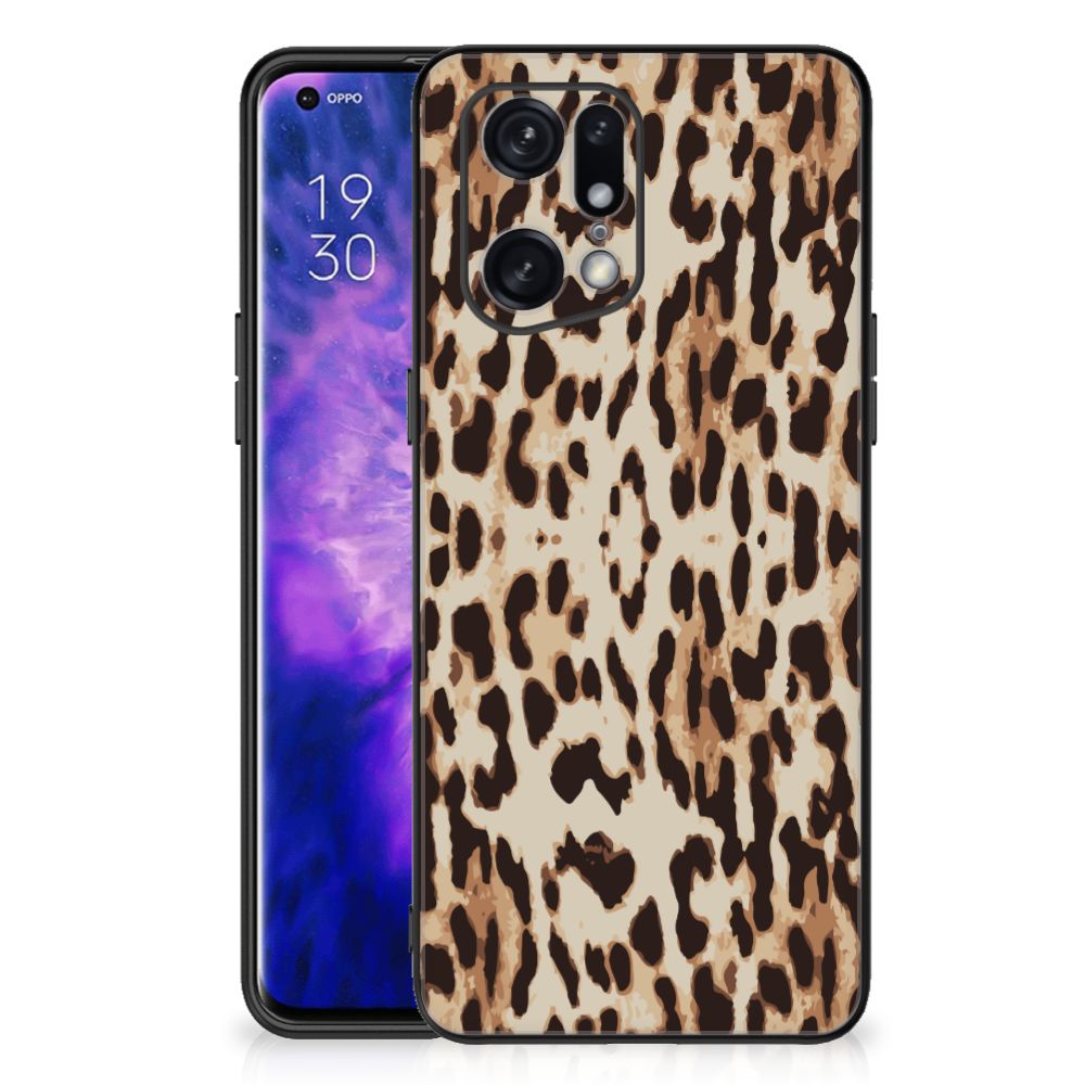 OPPO Find X5 Pro Dierenprint Telefoonhoesje Leopard