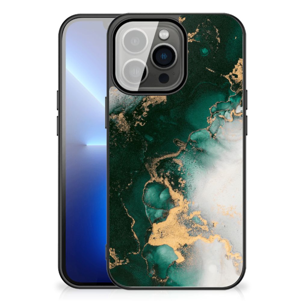 Marmeren Print Telefoonhoesje voor iPhone 13 Pro Max Marmer Groen
